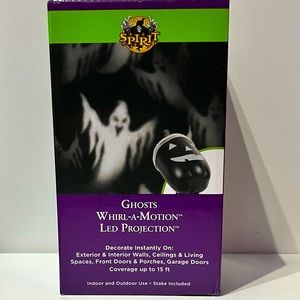 Spirit Halloween Ghost projection.